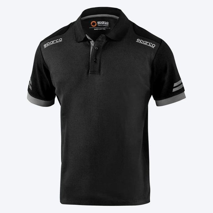 Polo Tech Toledo Negro/Gris