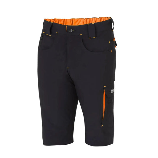 Bermudas Tech Laredo Negro/Naranja