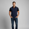 Polo Tech Toledo Azul/Naranja