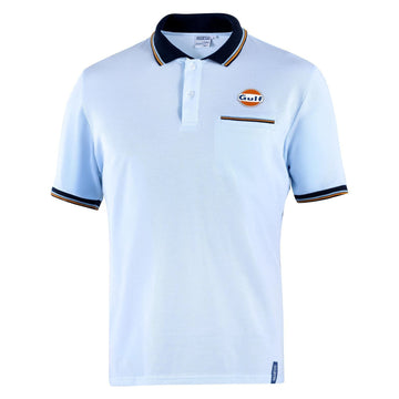 Polo Gulf Pocket Azul Cielo