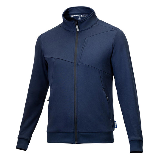 Sudadera con cremallera Grit Plata Azul Marino