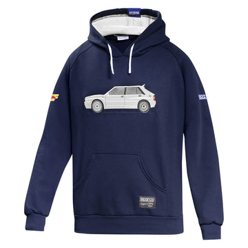 Sudadera con Capucha Lancia Delta HF Azul/Blanco