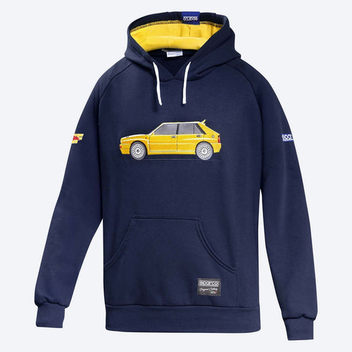Sudadera con Capucha Lancia Delta HF Azul/Amarillo