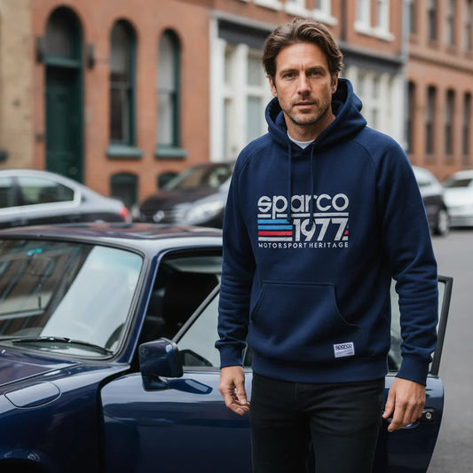 Sudadera con Capucha 1977 Azul Marino