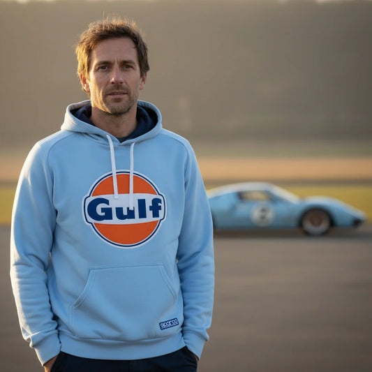 Sudadera con Capucha Gulf Azul Cielo