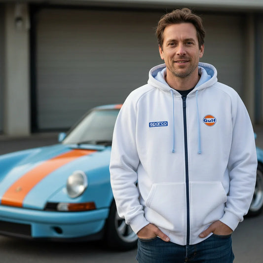 Sudadera Zip Gulf Blanco