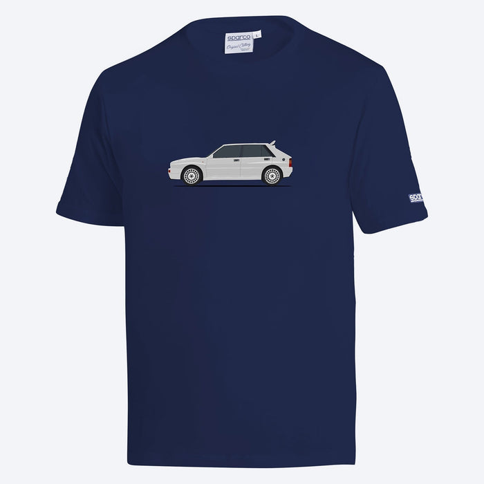 Camiseta Lancia Delta HF Azul/Blanco
