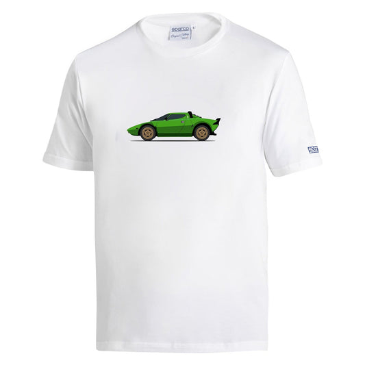 Camiseta Lancia Delta HF GR4 Stratos Blanco/Verde