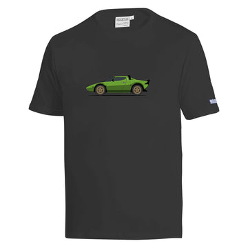 Camiseta Lancia Delta HF GR4 Stratos Negro/Verde