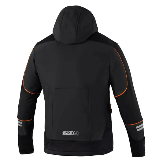 Chaqueta Tech York Softshell Negra/Naranja