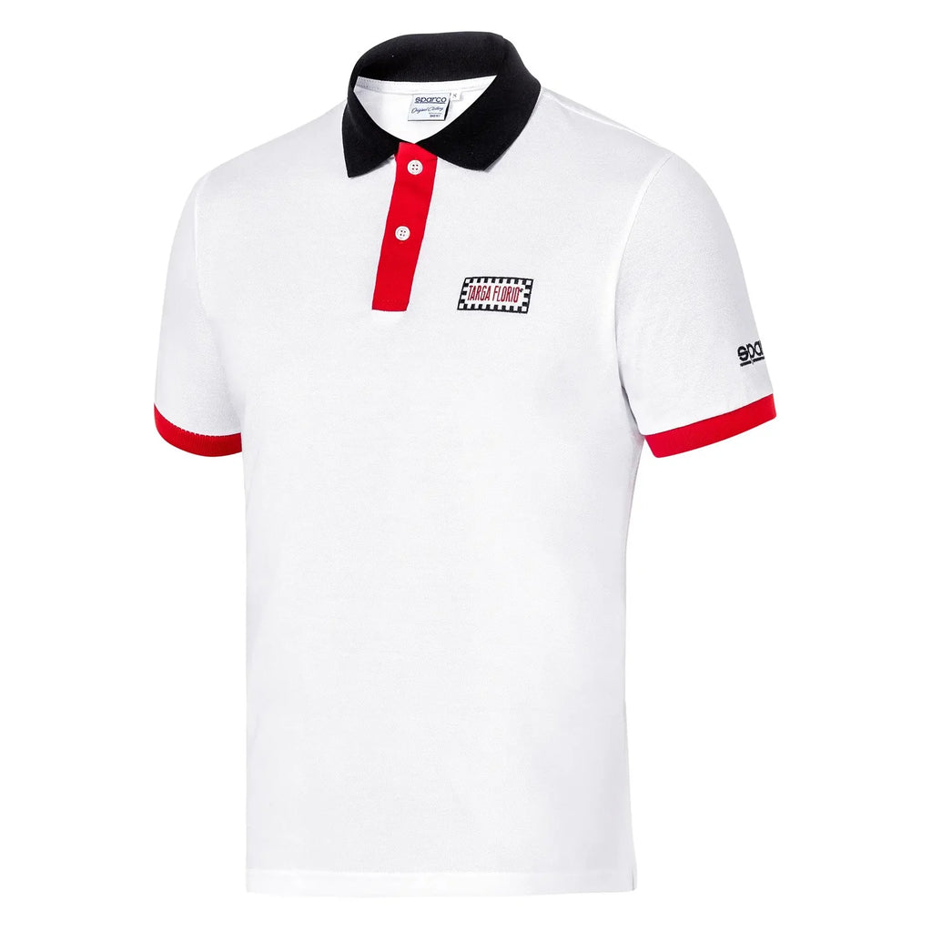 Polo Targa Florio #P1 Blanc-Sparco Fashion